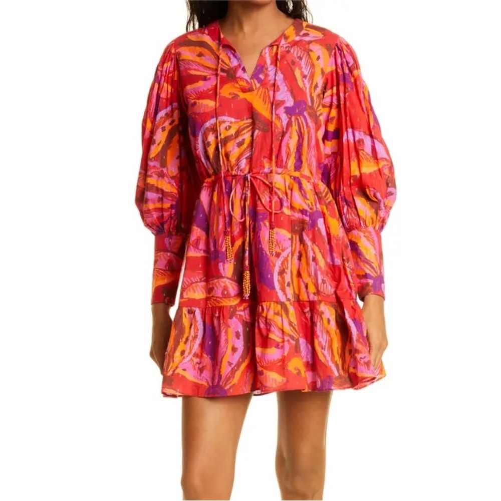 FARM Rio Red Multi-Color Mini Dress - Picture 14 of 14